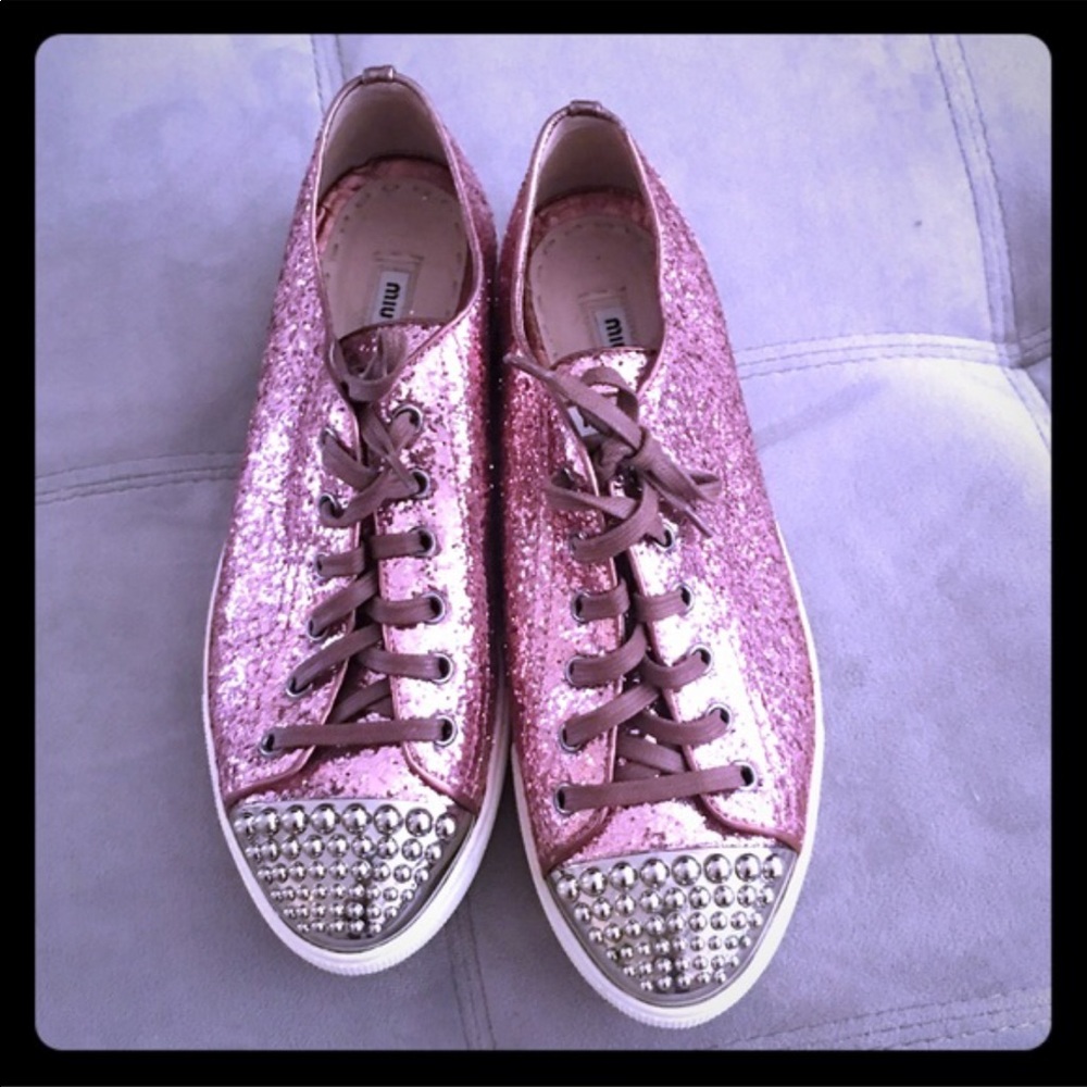 Miu miu sparkle sneakers